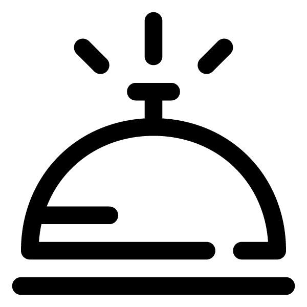 Icon of a reception bell.