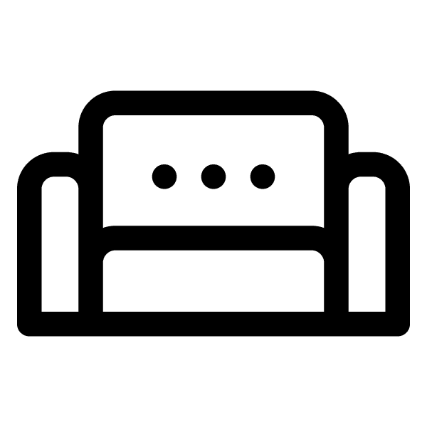 Icon of a stylized sofa.