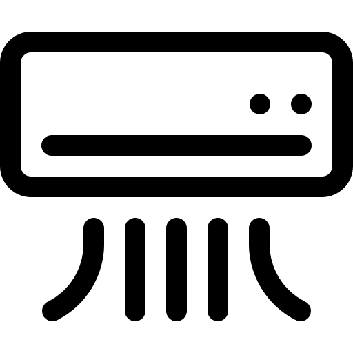 Icon of a stylized air conditioner.